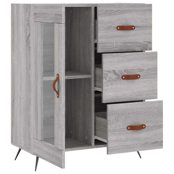 Graues Sideboard Luci 69,5x34x90cm (Holz)