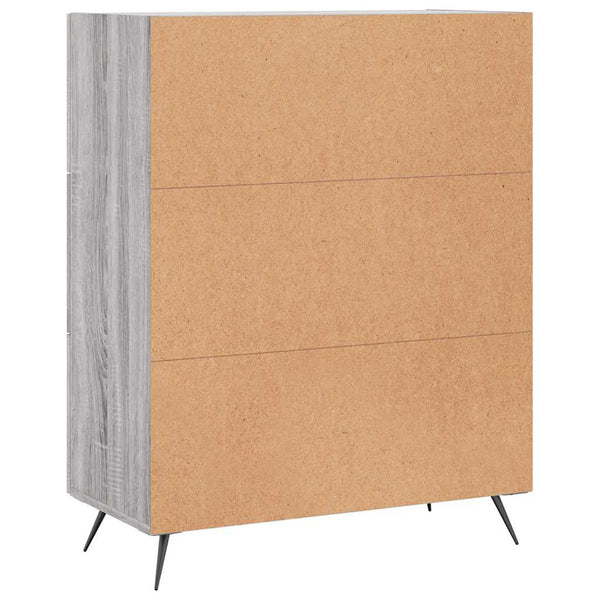Graues Sideboard Luci 69,5x34x90cm (Holz)