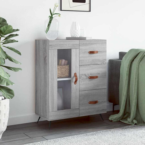 Graues Sideboard Luci 69,5x34x90cm (Holz)