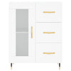 Weißes Sideboard Tachisor 69,5x34x90cm (Holz)