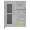 Betongraues Sideboard Tachisor 69,5x34x90cm (Holz)
