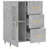 Betongraues Sideboard Tachisor 69,5x34x90cm (Holz)