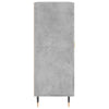 Betongraues Sideboard Tachisor 69,5x34x90cm (Holz)