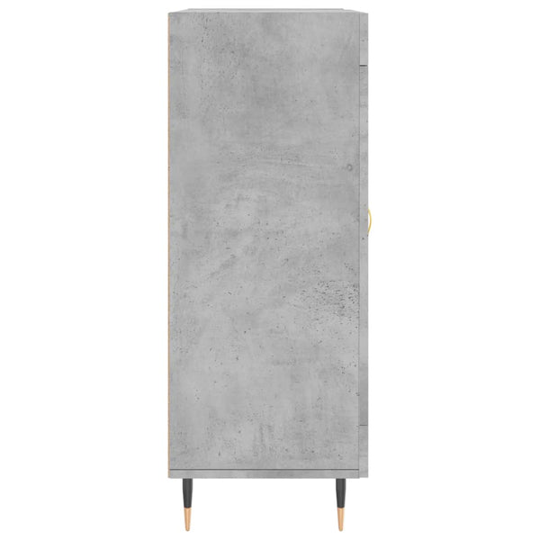 Betongraues Sideboard Tachisor 69,5x34x90cm (Holz)