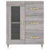 Graues Sideboard Tachisor 69,5x34x90cm (Holz)