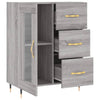 Graues Sideboard Tachisor 69,5x34x90cm (Holz)