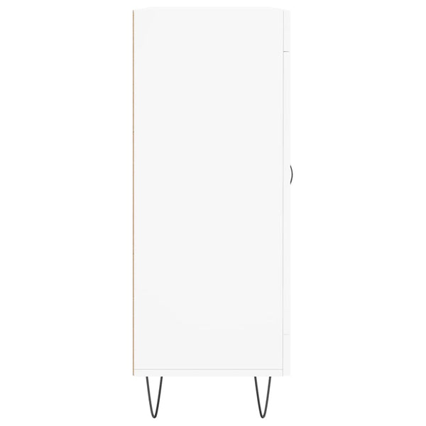 Weißes Sideboard Nastaluta 69,5x34x90cm (Holz)
