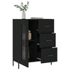 Schwarzes Sideboard Medina 69,5x34x90cm (Holz)