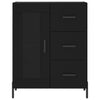Schwarzes Sideboard Medina 69,5x34x90cm (Holz)