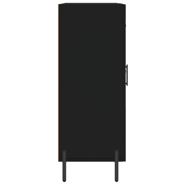 Schwarzes Sideboard Medina 69,5x34x90cm (Holz)
