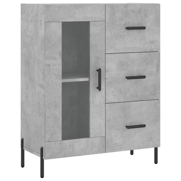 Betongraues Sideboard Medina 69,5x34x90cm (Holz)
