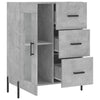 Betongraues Sideboard Medina 69,5x34x90cm (Holz)