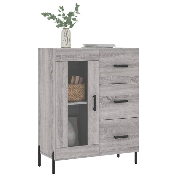 Graues Sideboard Medina 69,5x34x90cm (Holz)