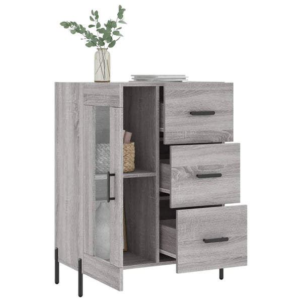 Graues Sideboard Medina 69,5x34x90cm (Holz)