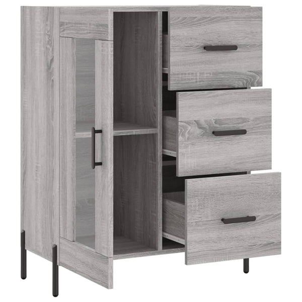 Graues Sideboard Medina 69,5x34x90cm (Holz)