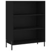 Schwarzer Regalschrank Miguel 69,5x32,5x90cm (Holz)