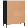 Schwarzer Regalschrank Miguel 69,5x32,5x90cm (Holz)