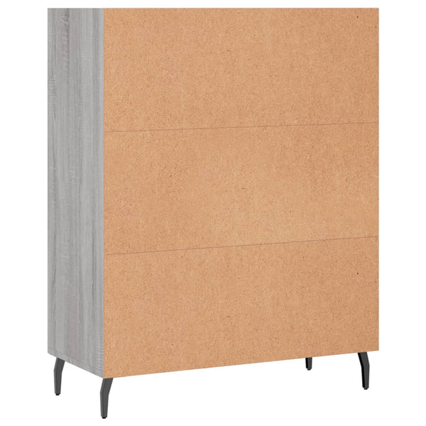 Harmaa hyllykaappi Rumi 69,5x32,5x90cm (puinen)