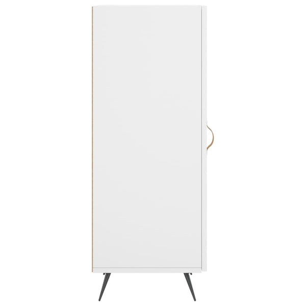 Weißes Sideboard Prohan 34,5x34x90cm (Holz)