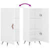 Weißes Sideboard Prohan 34,5x34x90cm (Holz)