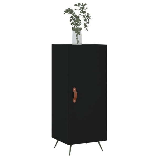 Schwarzes Sideboard Prohan 34,5x34x90cm (Holz)