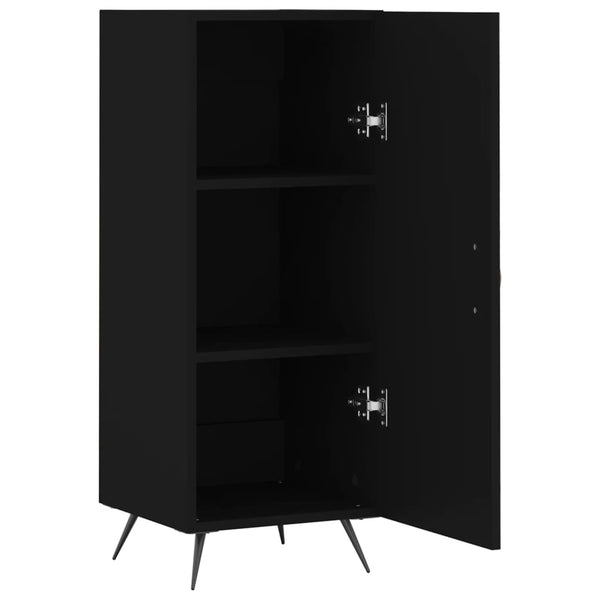 Schwarzes Sideboard Prohan 34,5x34x90cm (Holz)