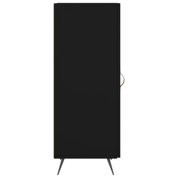 Schwarzes Sideboard Prohan 34,5x34x90cm (Holz)