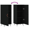 Schwarzes Sideboard Prohan 34,5x34x90cm (Holz)