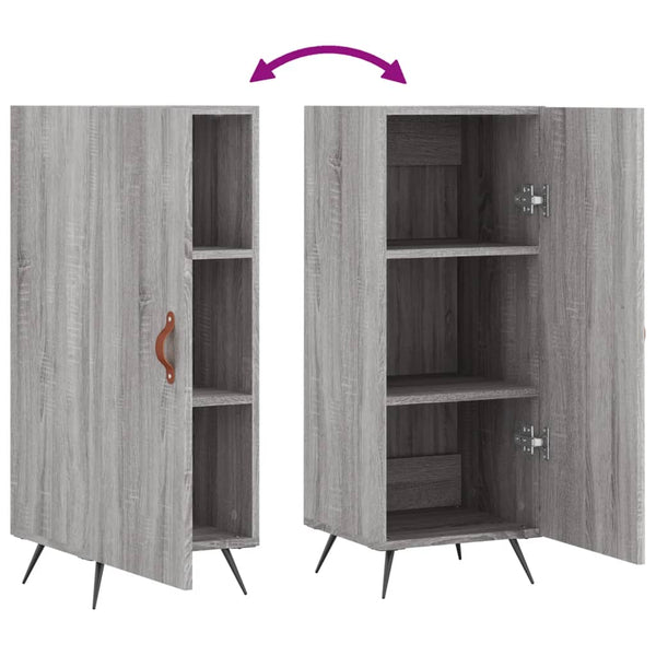 Graues Sideboard Prohan 34,5x34x90cm (Holz)