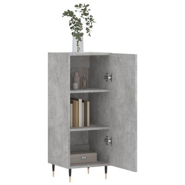 Betongraues Sideboard Gerhald 34,5x34x90cm (Holz)
