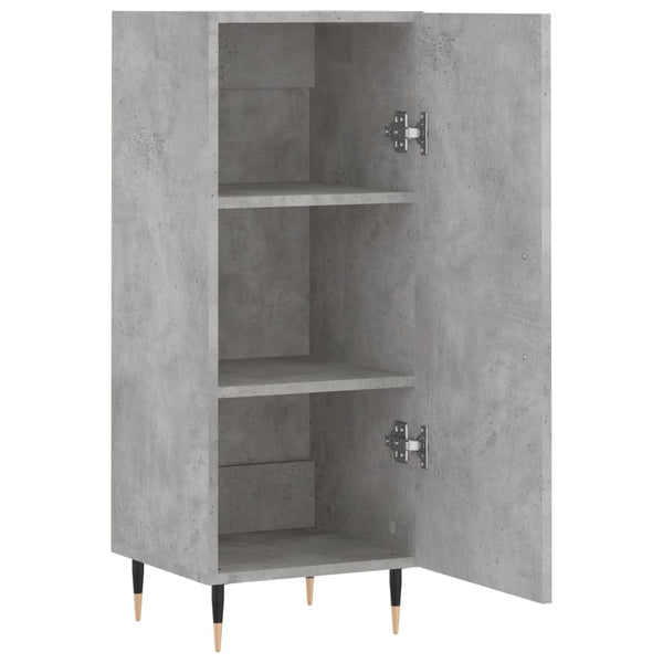 Betongraues Sideboard Gerhald 34,5x34x90cm (Holz)