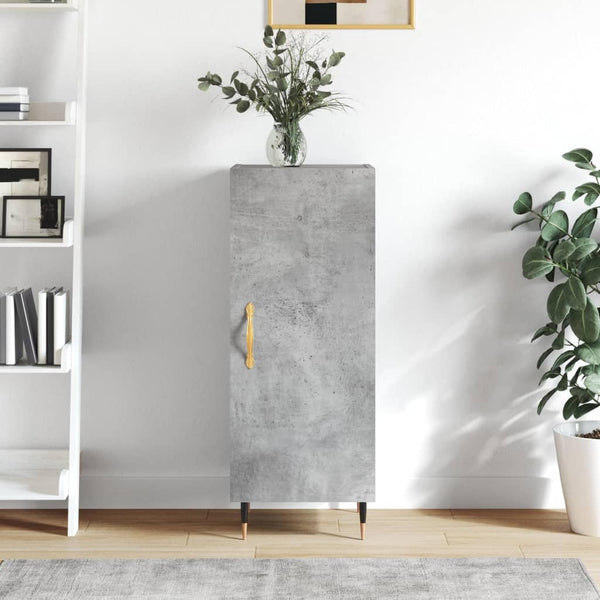 Betongraues Sideboard Gerhald 34,5x34x90cm (Holz)
