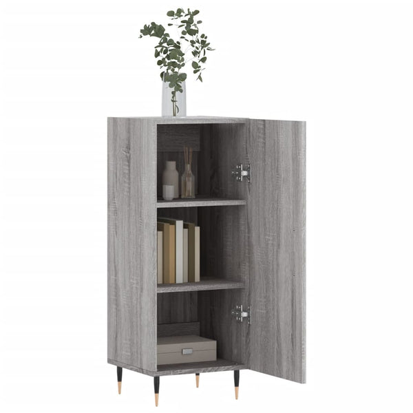 Graues Sideboard Gerhald 34,5x34x90cm (Holz)