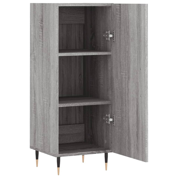 Graues Sideboard Gerhald 34,5x34x90cm (Holz)