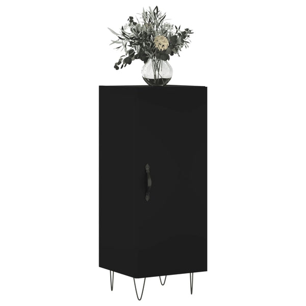 Schwarzes Sideboard Egido 34,5x34x90cm (Holz)