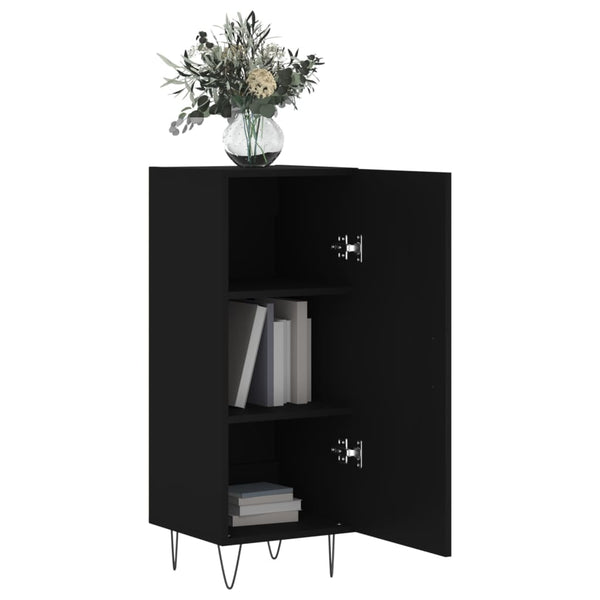 Schwarzes Sideboard Egido 34,5x34x90cm (Holz)