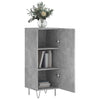 Sideboard Egido aus betongrauem Holz, 34,5x34x90cm