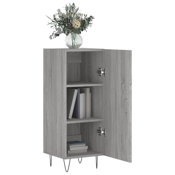 Graues Sideboard Egido 34,5x34x90cm (Holz)