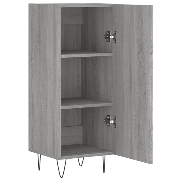 Graues Sideboard Egido 34,5x34x90cm (Holz)