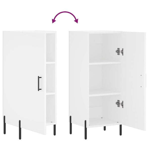Ielcita Sideboard weiß 34,5x34x90cm (Holz)