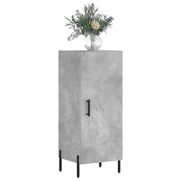Betongraues Sideboard Ielcita 34,5x34x90cm (Holz)
