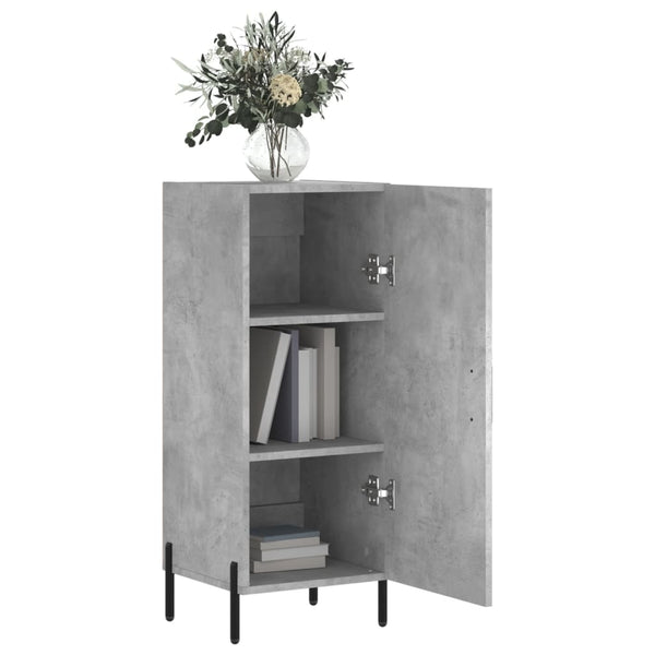 Betongraues Sideboard Ielcita 34,5x34x90cm (Holz)