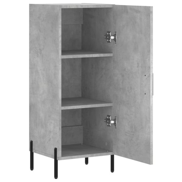 Betongraues Sideboard Ielcita 34,5x34x90cm (Holz)