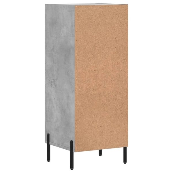 Betongraues Sideboard Ielcita 34,5x34x90cm (Holz)