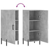 Betongraues Sideboard Ielcita 34,5x34x90cm (Holz)