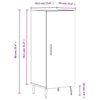 Weißes Sideboard Zmioara 34,5x34x90cm (Holz)