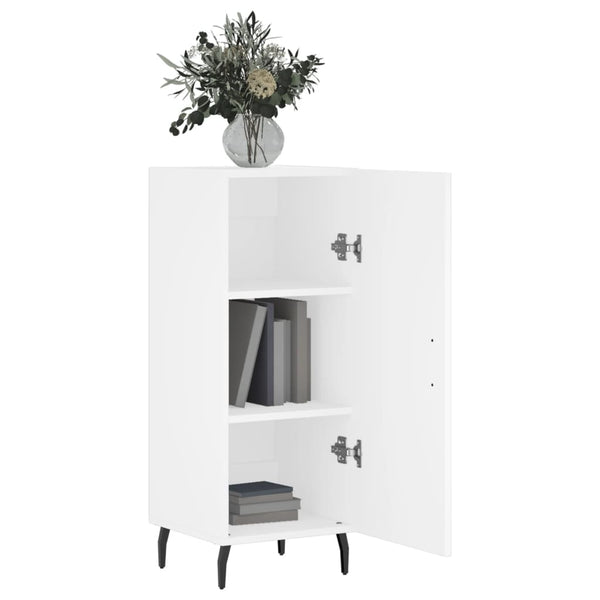 Weißes Sideboard Zmioara 34,5x34x90cm (Holz)