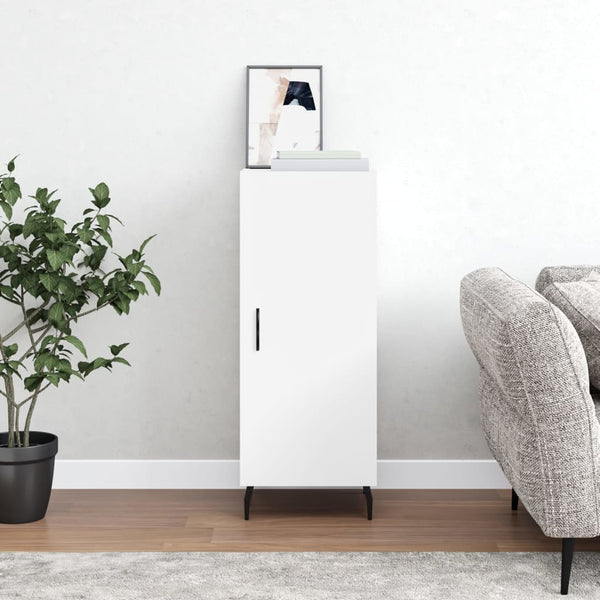 Weißes Sideboard Zmioara 34,5x34x90cm (Holz)