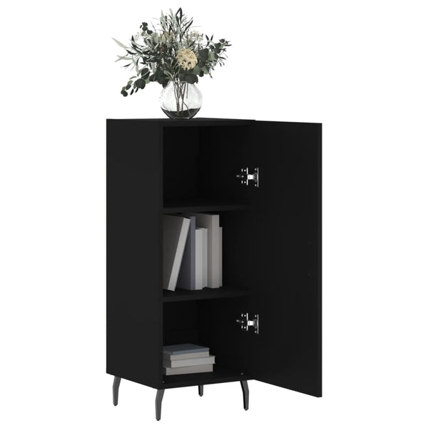 Schwarze Kommode Zmioara 34,5x34x90cm (Holz)
