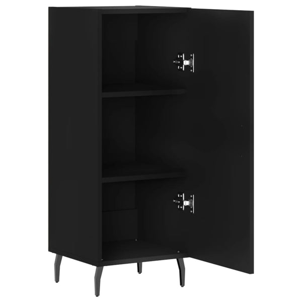 Schwarze Kommode Zmioara 34,5x34x90cm (Holz)